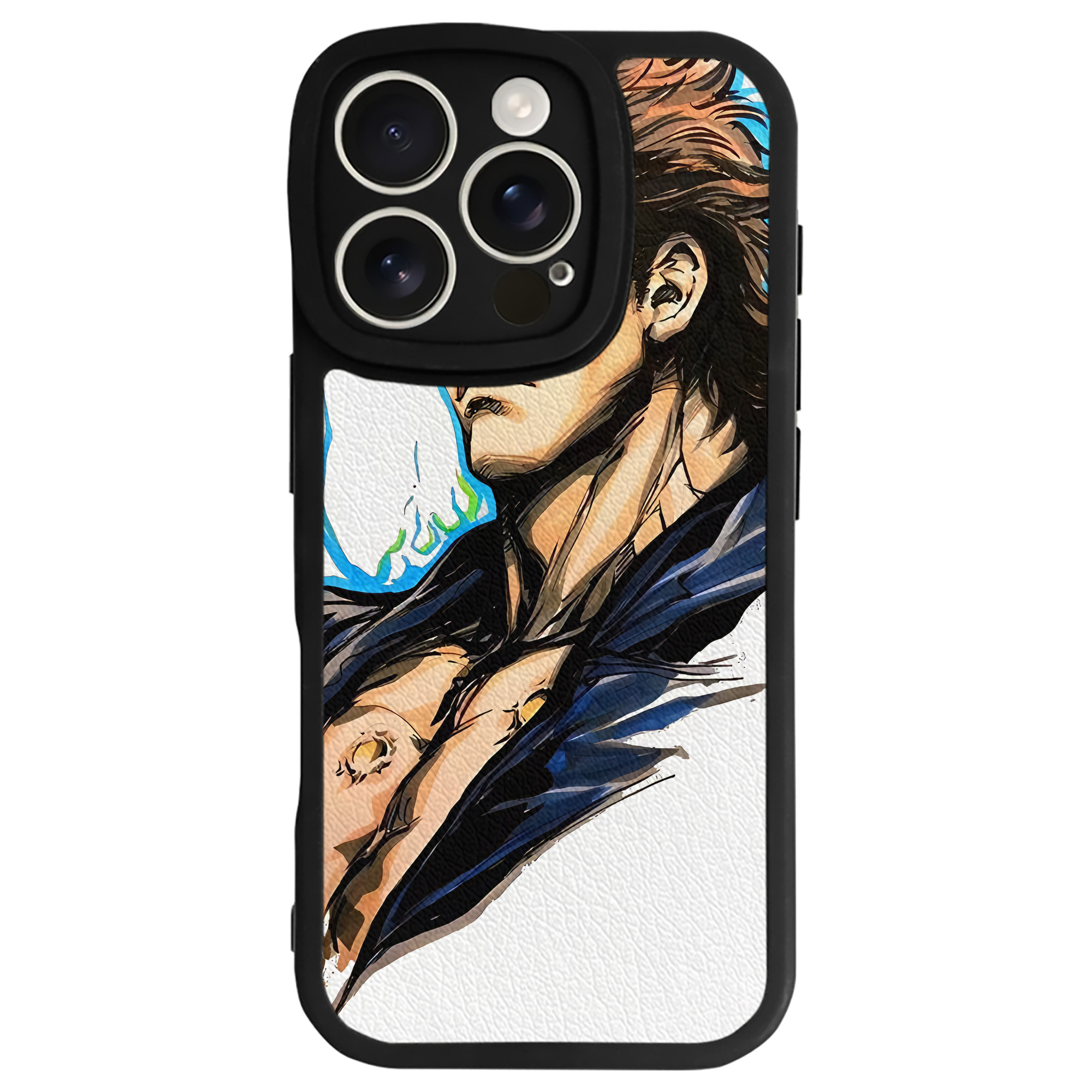 （画像用） 北斗の拳 Fist of the North Star 【iPhone 16シリーズ対応】シリコンスマホケース（レザー調） 材質：シリコン